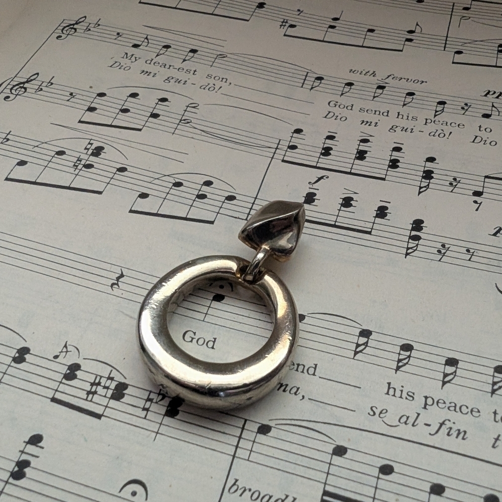 Silver Circular Pendant